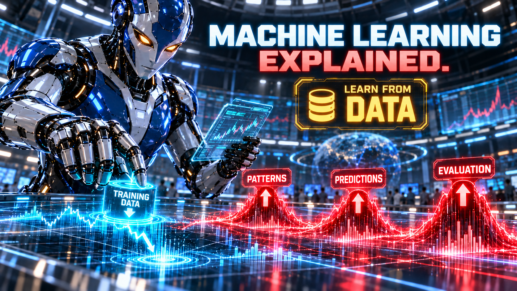 Machine Learning Explained — approved futuristic Datasuperiority artwork